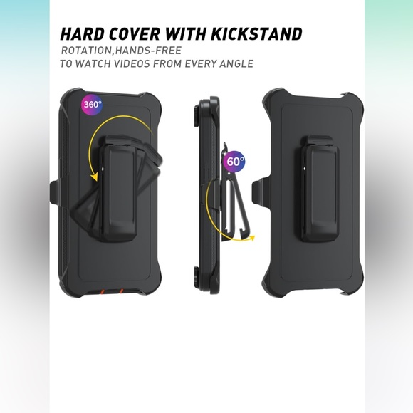 🔥3/$10 NWT iPhone 14 Pro protector case with detachable belt clip - Picture 5 of 5